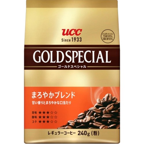 UCC上島珈琲 【粉】ゴールドスペシャル まろやかブレンド 240g