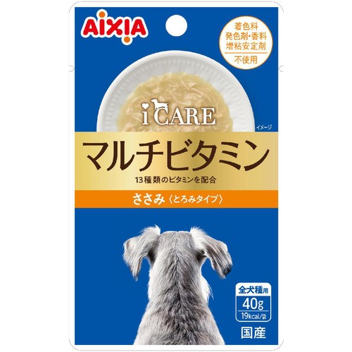 【ペット用】 アイシア i CARE  マルチビタミン ささみ とろみタイプ 40g