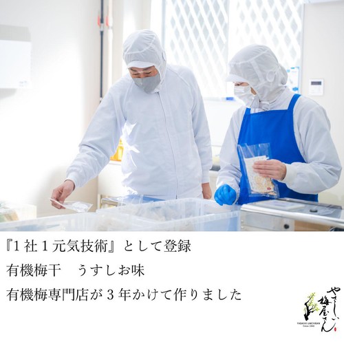 深見梅店 やさしい梅屋さん 有機梅干し うすしお味 100g