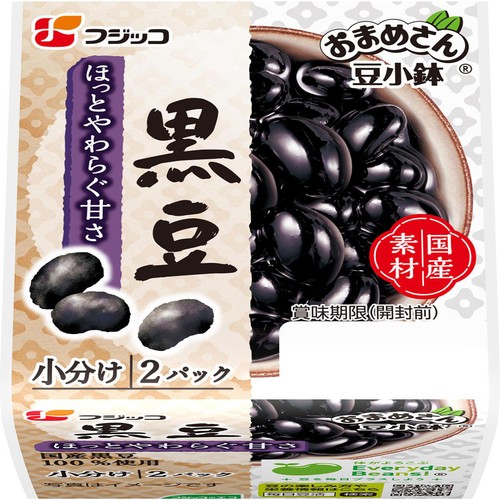 フジッコ おまめさん豆小鉢 黒豆 2パック Green Beans | グリーン