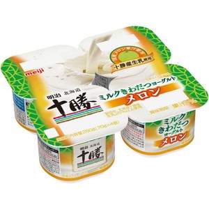 ヨーグルト 明治 北海道十勝ミルクきわだつヨーグルト メロン 70g x 4個 Green