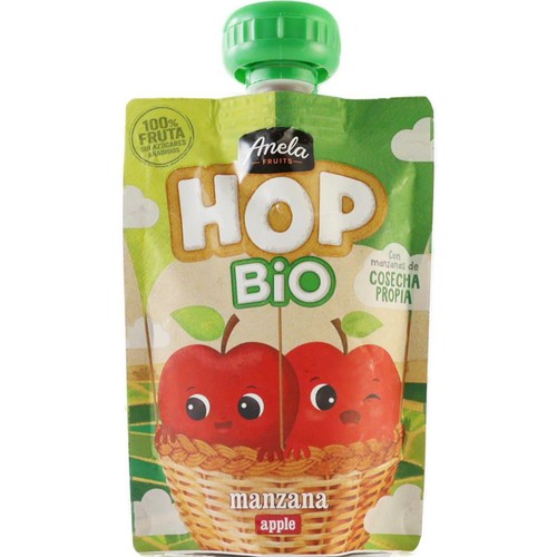 アネラ ホップ オーガニックフルーツピューレ(りんご) 100g Green