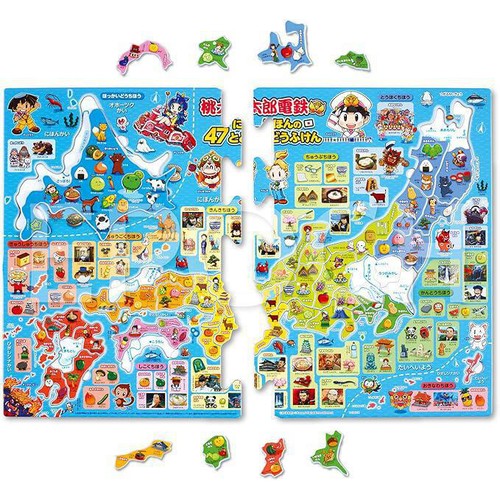 エポック社 ピクチュアパズル 桃太郎電鉄にほんの47とどうふけん 5才