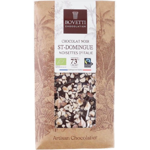 ボヴェッティ オーガニック ダークチョコレート ヘーゼルナッツ 100g