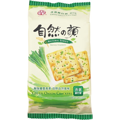 自然の顔 葱クラッカーオリジナル 80g