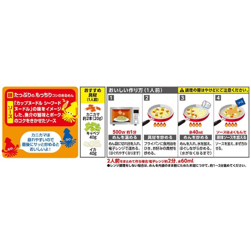 日清食品 日清焼そばU.F.O. シーフード 2人前