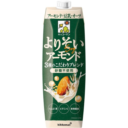 キッコーマン よりそいアーモンド 砂糖不使用 1000ml