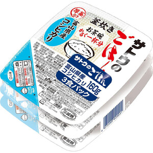 サトウ食品 サトウのごはん 富山県産コシヒカリ 3食パック Green