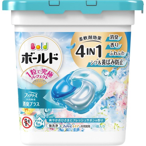 P&G ボールド 洗濯洗剤 ジェルボール 4in1 爽やかおひさまとフレッシュ