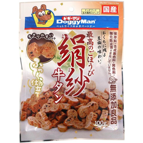【ペット用】 ドギーマンハヤシ 絹紗 牛タン 100g
