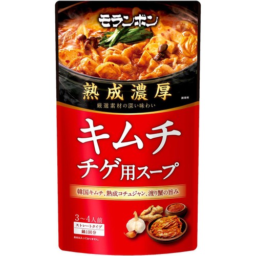 モランボン 熟成濃厚キムチチゲ用スープ 3~4人前 (750g)