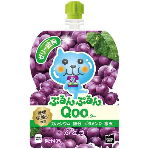 コカ・コーラ ぷるんぷるんQoo ぶどう 125g Green Beans