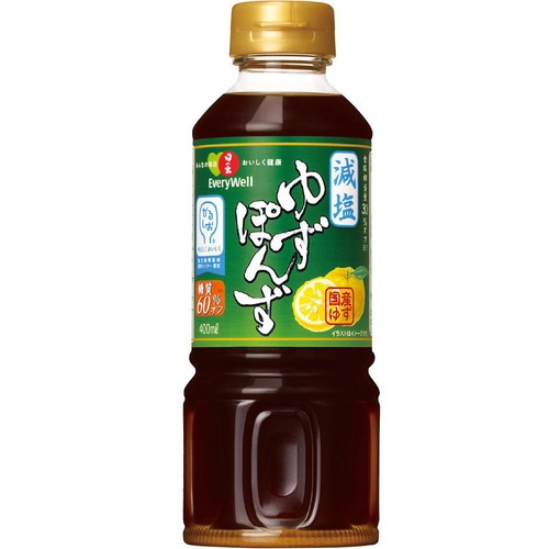 キング醸造 日の出 EveryWell 減塩ゆずぽんず 糖質オフ 400ml