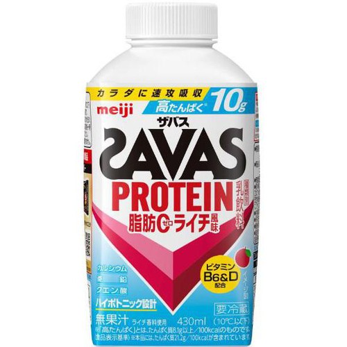 明治 ザバスミルクプロテイン脂肪0 ライチ風味 430ml Green Beans
