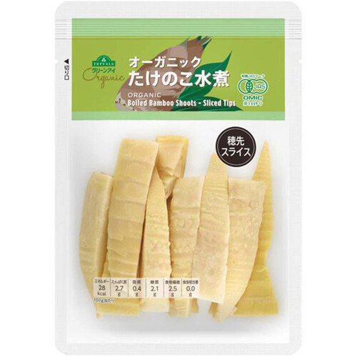 オーガニックたけのこ水煮穂先スライス 135g トップバリュ グリーン