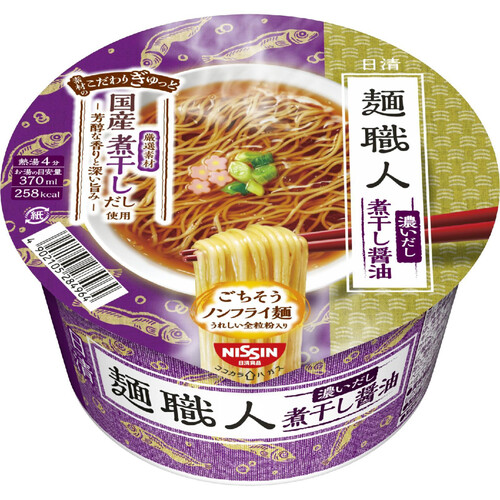 麺職人 日清食品 日清麺職人 濃いだし 煮干し醤油 86g Green Beans