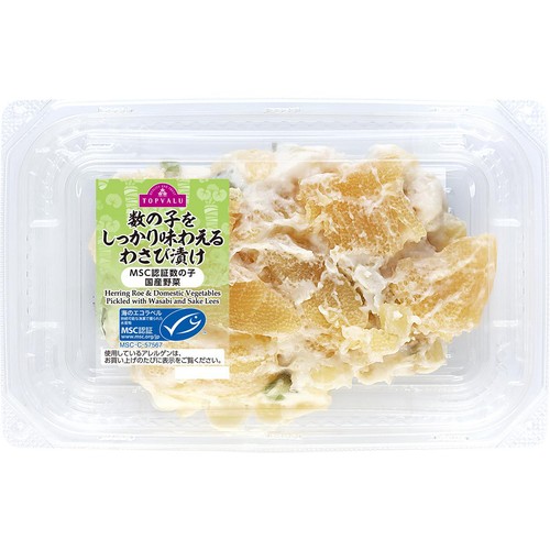 【冷蔵】MSC認証 数の子をしっかり味わえるわさび漬け 125g トップバリュ