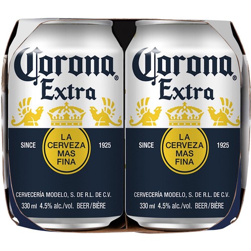4.5%】 AB InBev Japan コロナ エキストラ 330ml x 4本 Green Beans