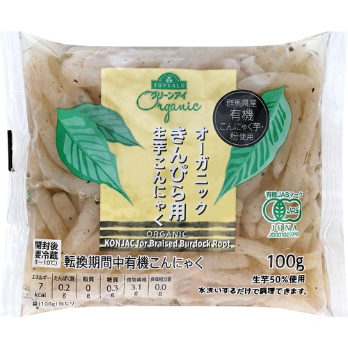 使い切りきんぴら用こんにゃく 100g トップバリュグリーンアイ