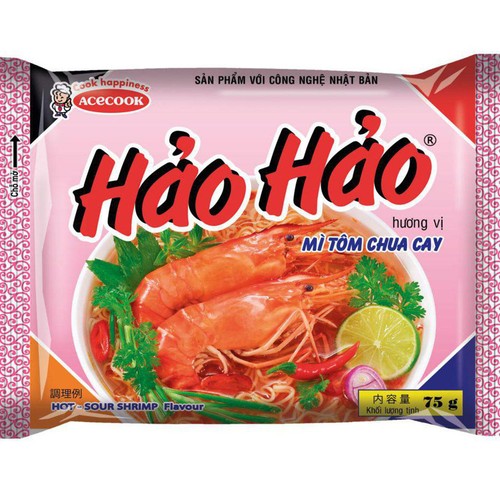 エースコックベトナム HaoHao Tom Chua Cay(ハオハオ トムチュアカイ) 75g