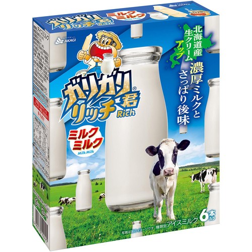 赤城乳業 ガリガリ君 リッチ ミルクミルク 50ml x 6本入
