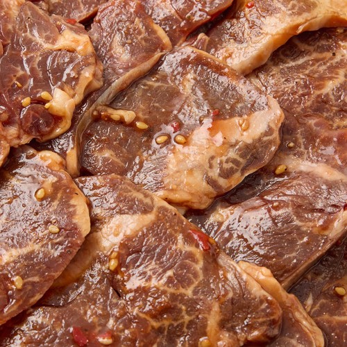 【冷凍】 厚切り牛ハラミ 味付焼肉用 200g