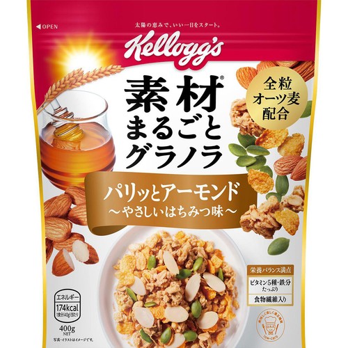 日本ケロッグ 素材まるごとグラノラパリッとアーモンド 400g