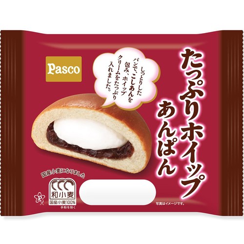 パスコ たっぷりホイップあんぱん 1個