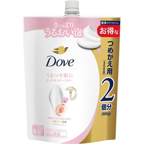 ユニリーバ ダヴ ボディウォッシュ ピーチ&スイートピー つめかえ用 600g