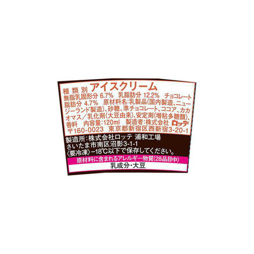 ロッテ レディーボーデン チョコレートチップ 120ml