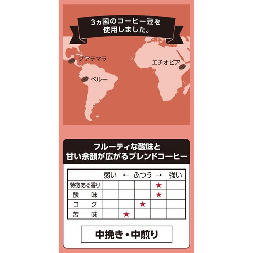 【粉】オーガニックフェアトレードコーヒー モカブレンド 180g トップバリュ グリーンアイ