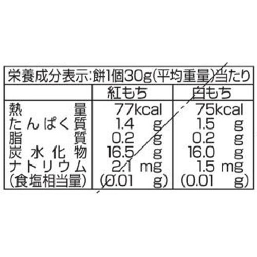 たいまつ食品 お鏡餅 謹賀新年 紅白まる餅 小 120g