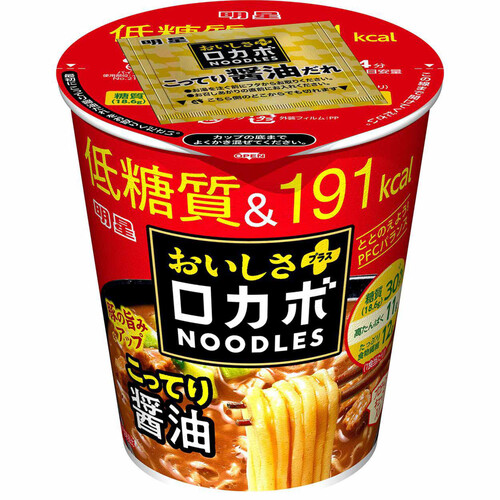 明星 ロカボNOODLESおいしさプラス こってり醤油 59g