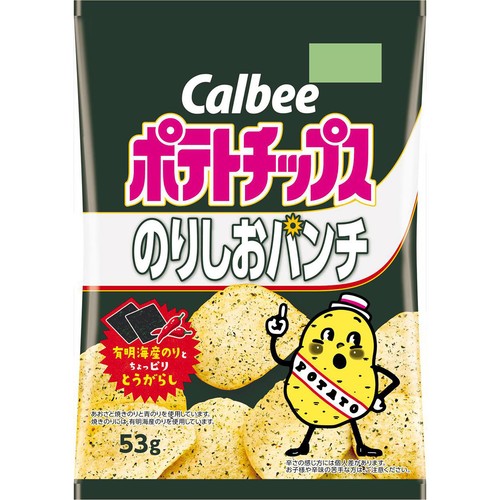 カルビー ポテトチップス のりしおパンチ 53g Green Beans | グリーン