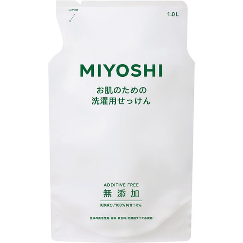 ミヨシ石鹸 無添加 洗濯用液体せっけん 詰替 1000ml