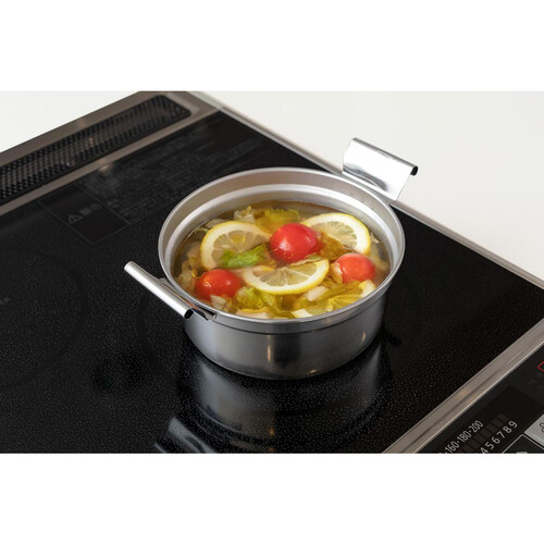 昭和レトロ クーンリコン鍋 深鍋 深型 ステンレス キッチン 調理 雑貨 昭和レトロ クーンリコン鍋 深鍋 深型 ステンレス キッチン 調理 雑貨