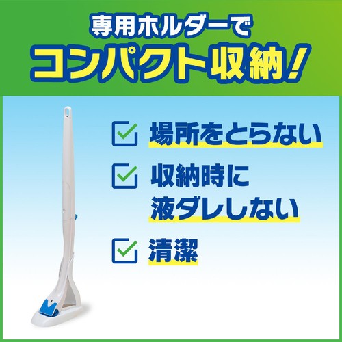 ジョンソン スクラビングバブル流せるトイレブラシ 除菌消臭 本体 アイスミント 本体+付替4コ入り