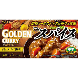 エスビー食品 ゴールデンカレー ザ スパイス 中辛 160g Green