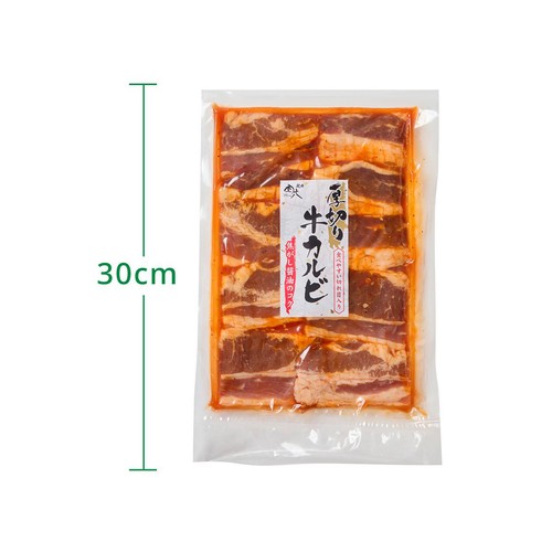 【冷凍】 厚切り牛カルビ 味付焼肉用 200g