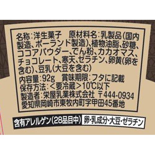 アンデイコ こだわり極 チョコプリン 92g