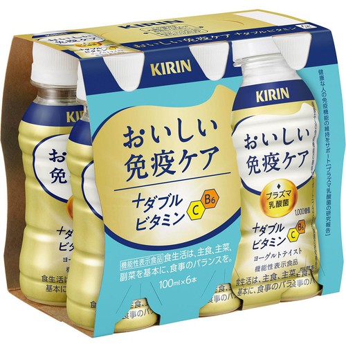 キリンビバレッジ おいしい免疫ケア + ダブルビタミン 100ml x 6本