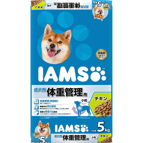 【ペット用】 マースジャパン アイムス 成犬用・体重管理用 小粒 チキン 5kg