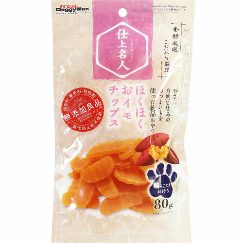 【ペット用】 ドギーマンハヤシ 仕上名人 ほくほくおイモチップス 80g