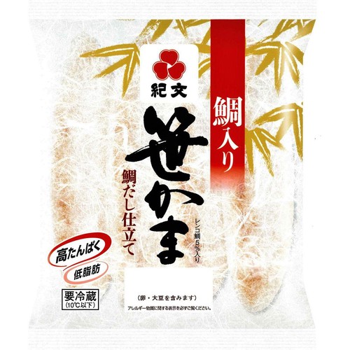 紀文食品 鯛入り笹かま 4枚(120g)