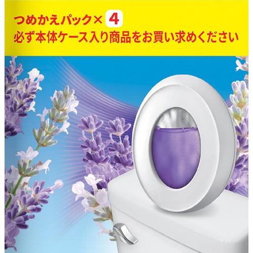 P&G ファブリーズ 消臭芳香剤 トイレ用 クリーン・ラベンダーの香り つめかえパック 4回分