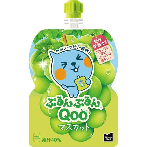 コカ・コーラ ぷるんぷるんQoo マスカット 125g Green Beans