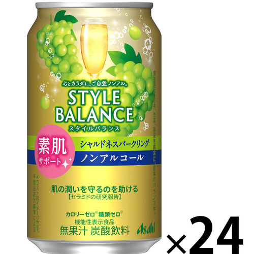 アサヒ スタイルバランス 素肌サポート シャルドネスパークリング 1ケース 350ml x 24本