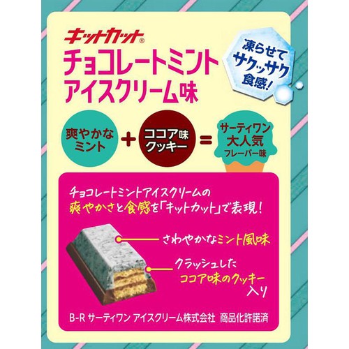 ネスレ キットカット 31コラボ チョコレートミントアイスクリーム味 9