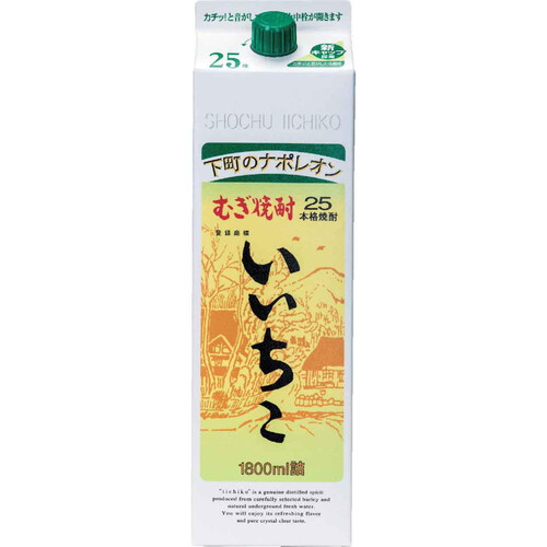 三和酒類 25度 麦焼酎 いいちこパック 1800ml