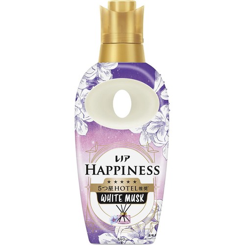 P&G レノアハピネス 夢ふわタッチ リラックスナイトホワイトムスクの香り本体 柔軟剤 460mL